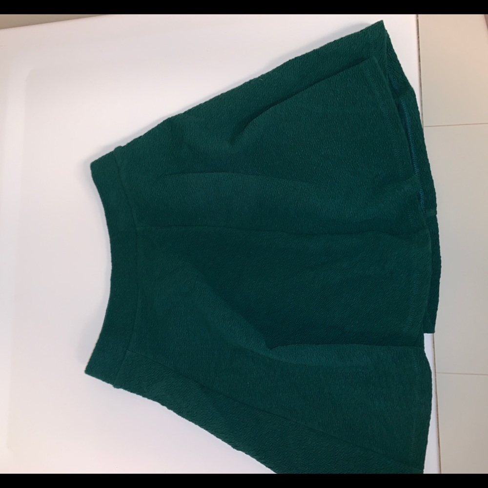 Dark green A line skirt